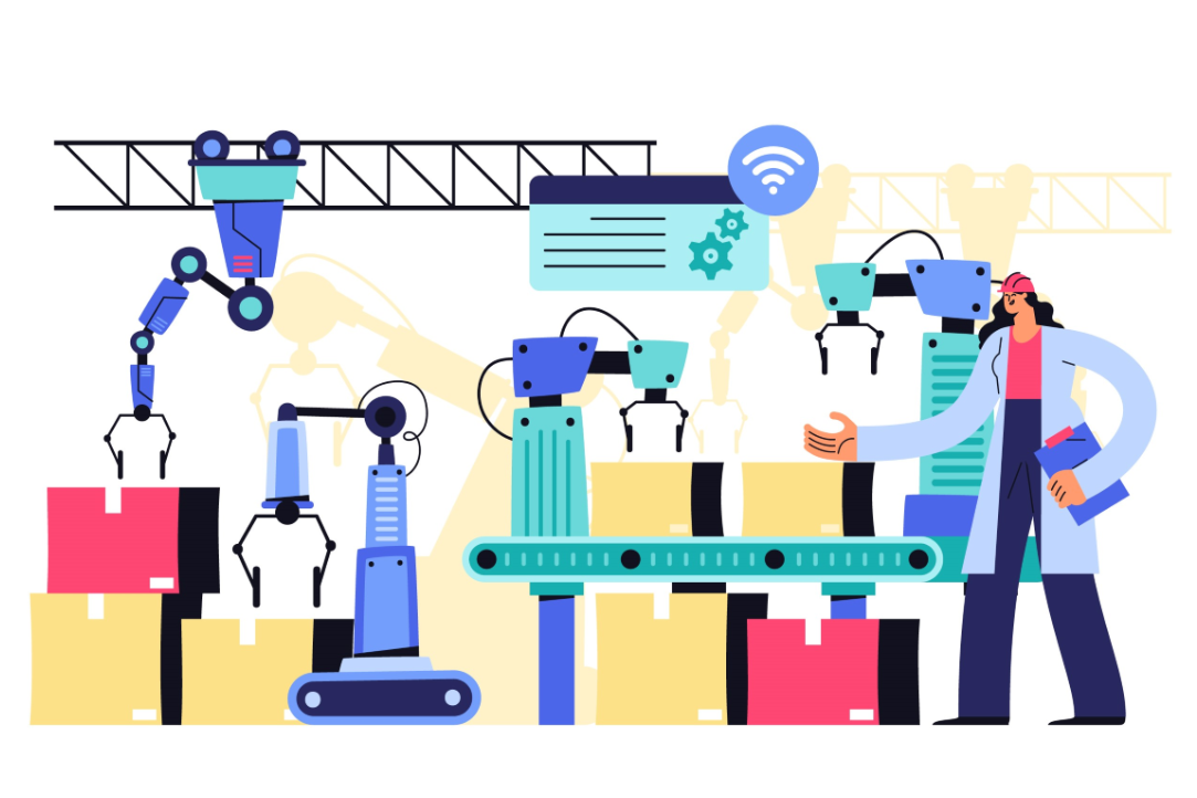 Роботы на производстве Иллюстрация к новости: Роботы на производстве
